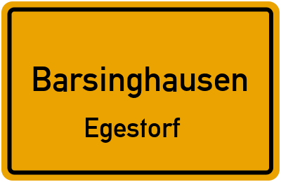 Straßenverzeichnis Barsinghausen Egestorf
