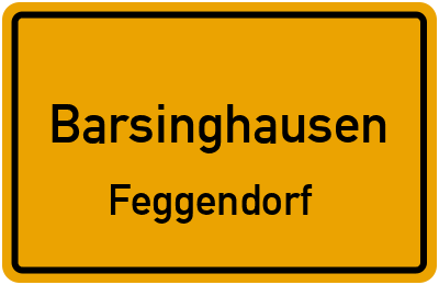 Straßenverzeichnis Barsinghausen Feggendorf