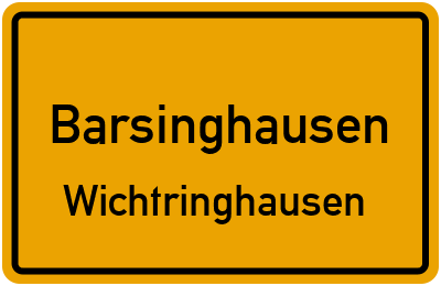 Straßenverzeichnis Barsinghausen Wichtringhausen