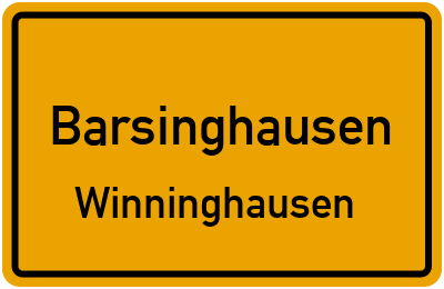 Straßenverzeichnis Barsinghausen Winninghausen
