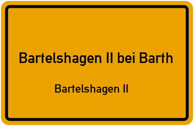 Straßenverzeichnis Bartelshagen II bei Barth Bartelshagen II
