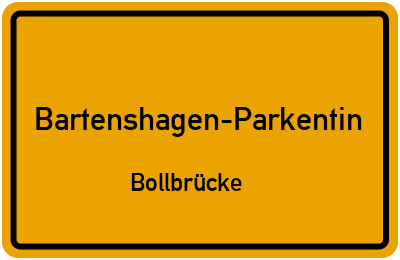 Straßenverzeichnis Bartenshagen-Parkentin Bollbrücke