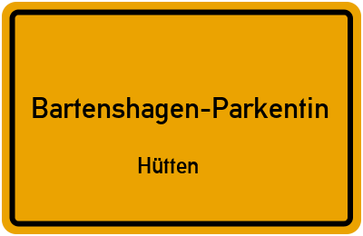 Straßenverzeichnis Bartenshagen-Parkentin Hütten
