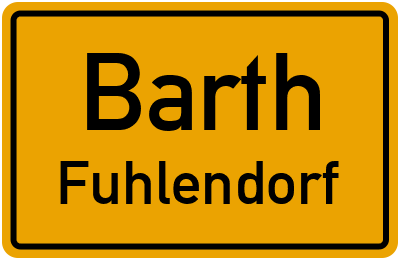 Straßenverzeichnis Barth Fuhlendorf