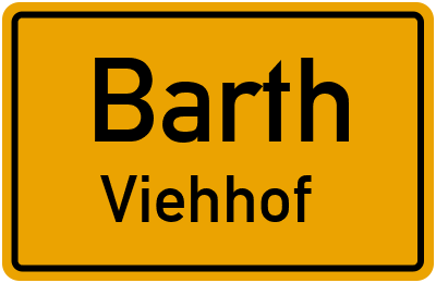 Straßenverzeichnis Barth Viehhof