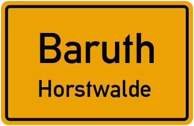 Straßenverzeichnis Baruth Horstwalde