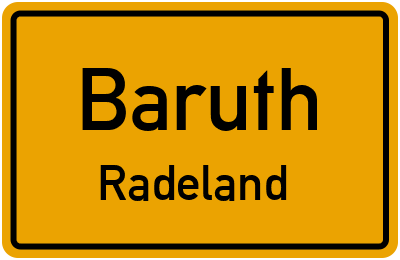 Straßenverzeichnis Baruth Radeland