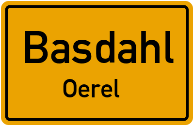Straßenverzeichnis Basdahl Oerel