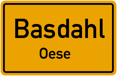 Straßenverzeichnis Basdahl Oese