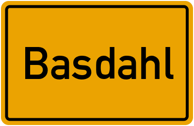 Ortsschild von Gemeinde Basdahl in Niedersachsen