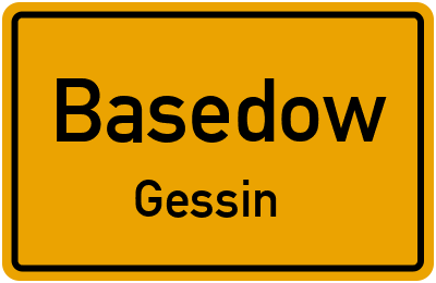 Straßenverzeichnis Basedow Gessin