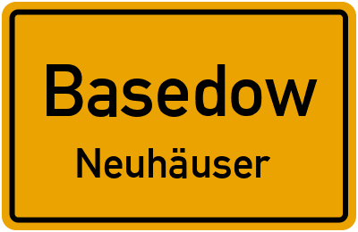 Straßenverzeichnis Basedow Neuhäuser