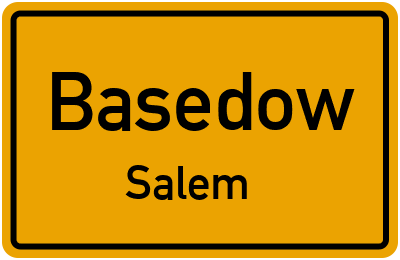 Straßenverzeichnis Basedow Salem