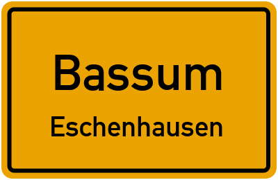 Straßenverzeichnis Bassum Eschenhausen