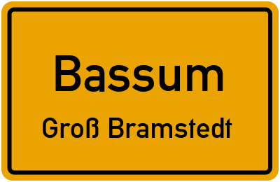 Straßenverzeichnis Bassum Groß Bramstedt
