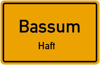 Straßenverzeichnis Bassum Haft