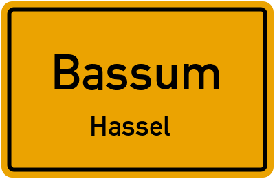 Straßenverzeichnis Bassum Hassel