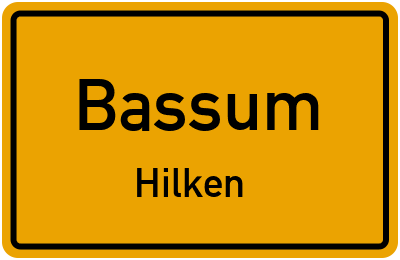 Straßenverzeichnis Bassum Hilken