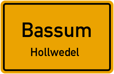 Straßenverzeichnis Bassum Hollwedel