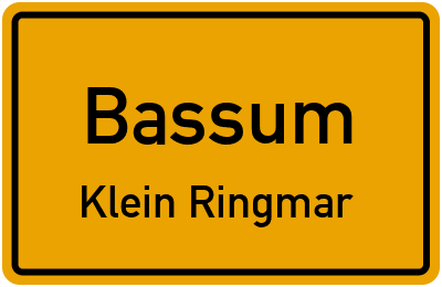 Ortsschild Bassum Klein Ringmar