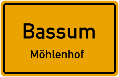 Ortsschild Bassum Möhlenhof