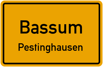Straßenverzeichnis Bassum Pestinghausen