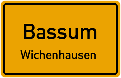 Ortsschild Bassum Wichenhausen