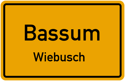 Ortsschild Bassum Wiebusch