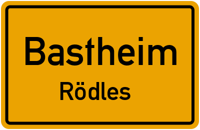 Straßenverzeichnis Bastheim Rödles