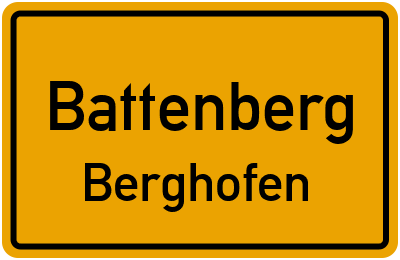 Straßenverzeichnis Battenberg Berghofen