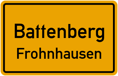 Straßenverzeichnis Battenberg Frohnhausen