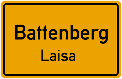 Straßenverzeichnis Battenberg Laisa