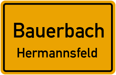 Straßenverzeichnis Bauerbach Hermannsfeld
