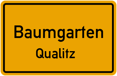 Straßenverzeichnis Baumgarten Qualitz