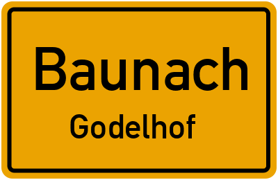 Ortsschild Baunach Godelhof