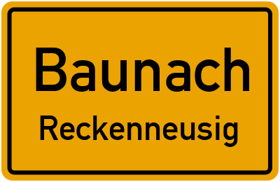 Straßenverzeichnis Baunach Reckenneusig