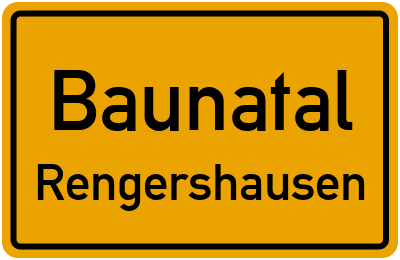 Straßenverzeichnis Baunatal Rengershausen