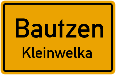 Ortsschild Bautzen Kleinwelka