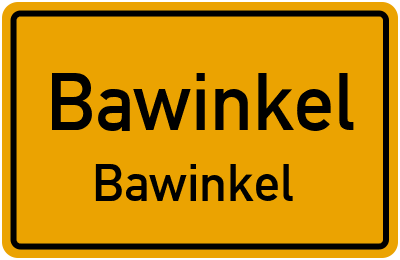 Ortsschild Bawinkel Bawinkel