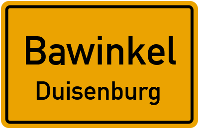Ortsschild Bawinkel Duisenburg