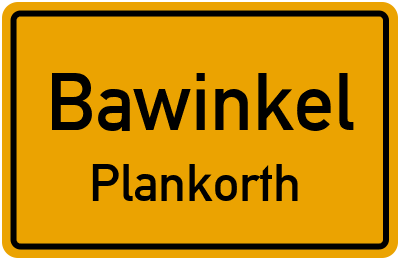 Straßenverzeichnis Bawinkel Plankorth