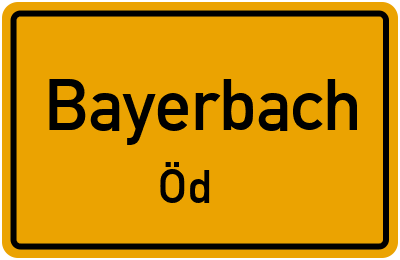 Straßenverzeichnis Bayerbach Öd