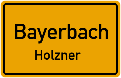 Straßenverzeichnis Bayerbach Holzner