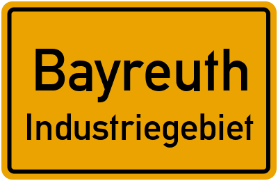 Straßenverzeichnis Bayreuth Industriegebiet