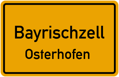 Straßenverzeichnis Bayrischzell Osterhofen