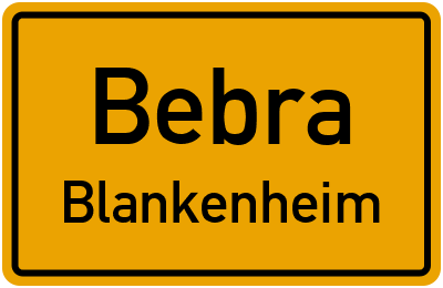 Straßenverzeichnis Bebra Blankenheim