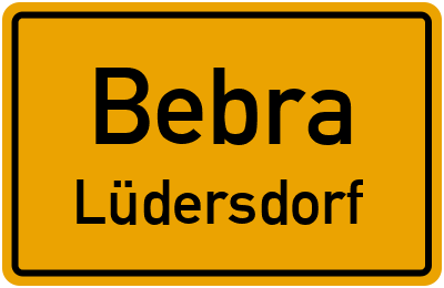 Straßenverzeichnis Bebra Lüdersdorf