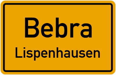Straßenverzeichnis Bebra Lispenhausen
