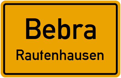 Straßenverzeichnis Bebra Rautenhausen