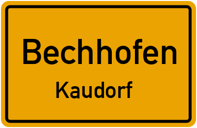 Straßenverzeichnis Bechhofen Kaudorf